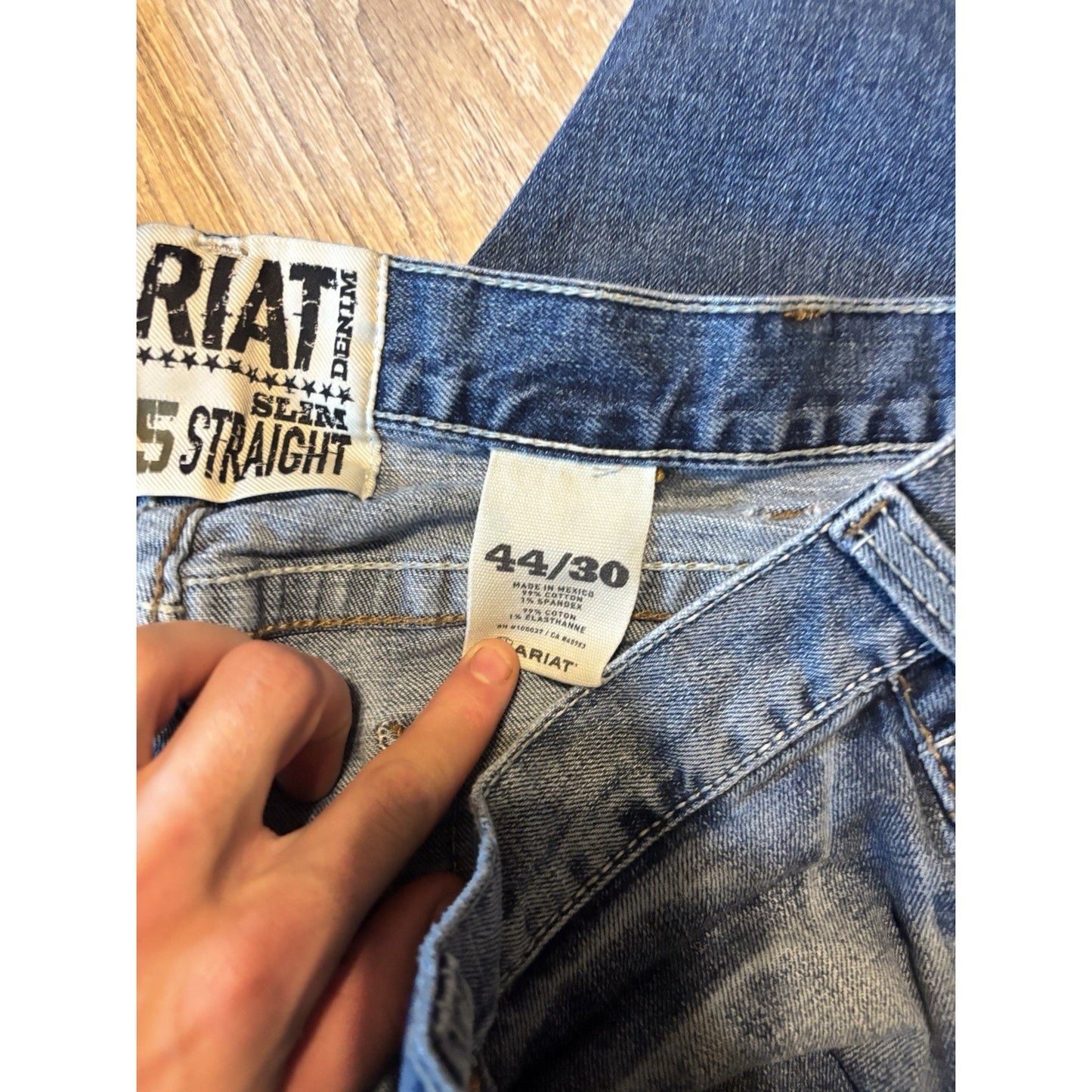 Ariat Western M5 Slim Straight Robbie Men's Denim Jeans 34 x 32