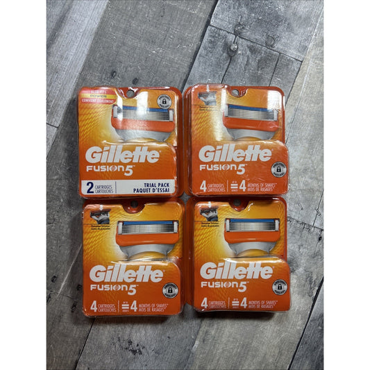 Gillette Fusion5 Razor Blade Refills - 16 Cartridges (4 x 4 cartridges)