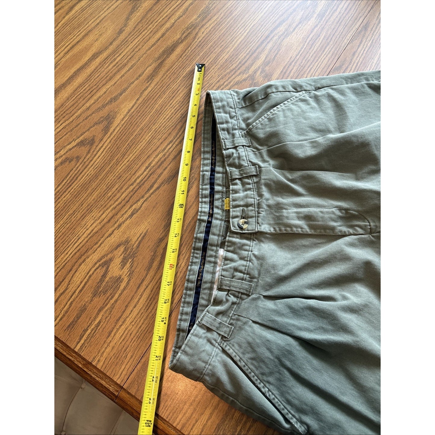 Duck Head Men’s Pleated Chino Pants - Olive Green - 100% Cotton - Sz 40