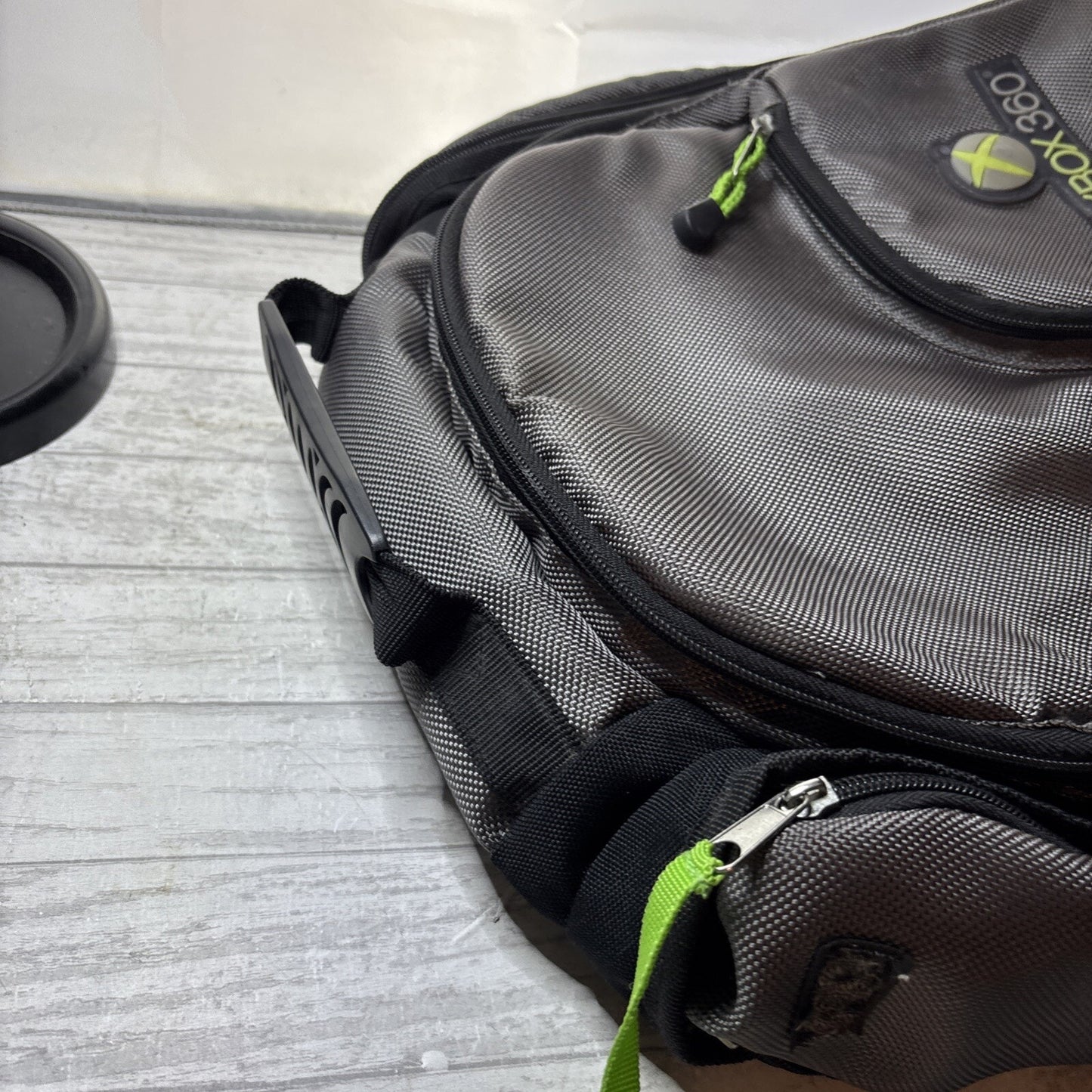 Xbox 360 Backpack Gaming Bag Mad Catz Hiking Camping Travel Bag School Gray EUC
