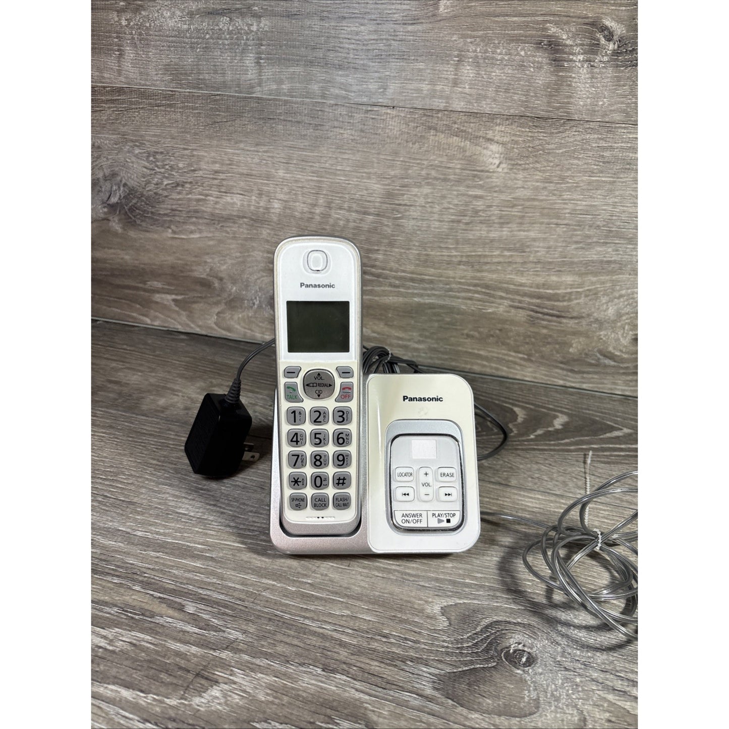 Panasonic Cordless Phone And Answering Machine Model KX-TGD530 White
