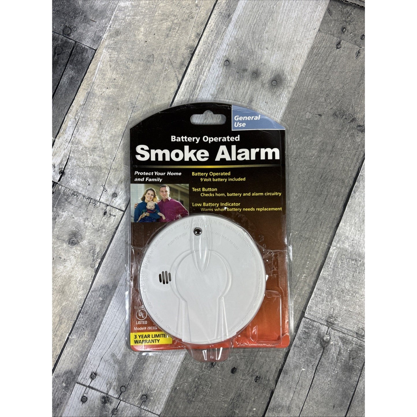 Kidde i9030 Smoke Detector Fire Alarm Battery Operated New Open Box No Battery