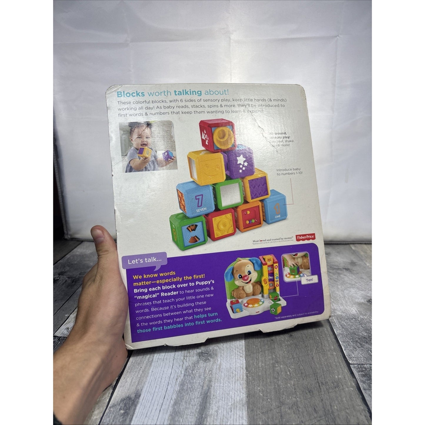 Fisher Price Laugh & Learn First Word Number Blocks - New