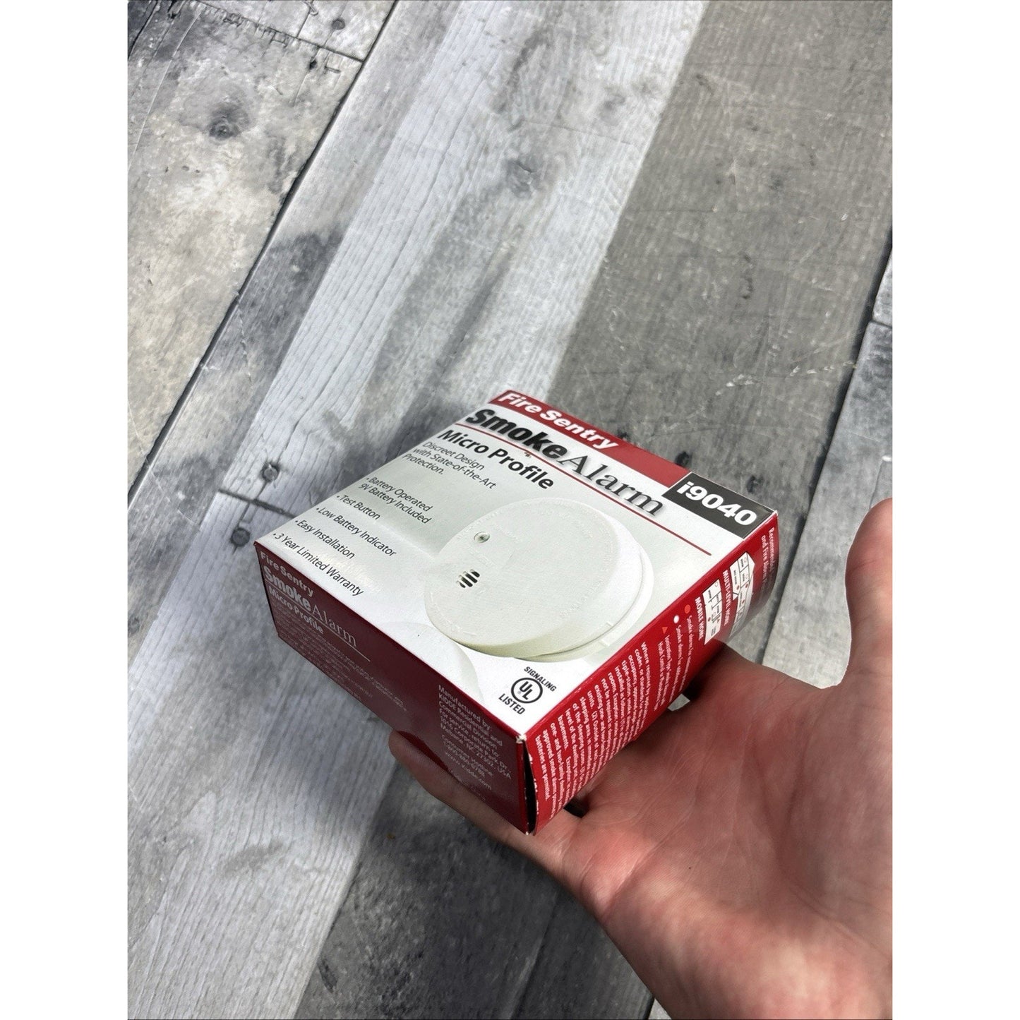 FIRE SENTRY Smoke Alarm Detector Micro Profile Model i9040 Ionization