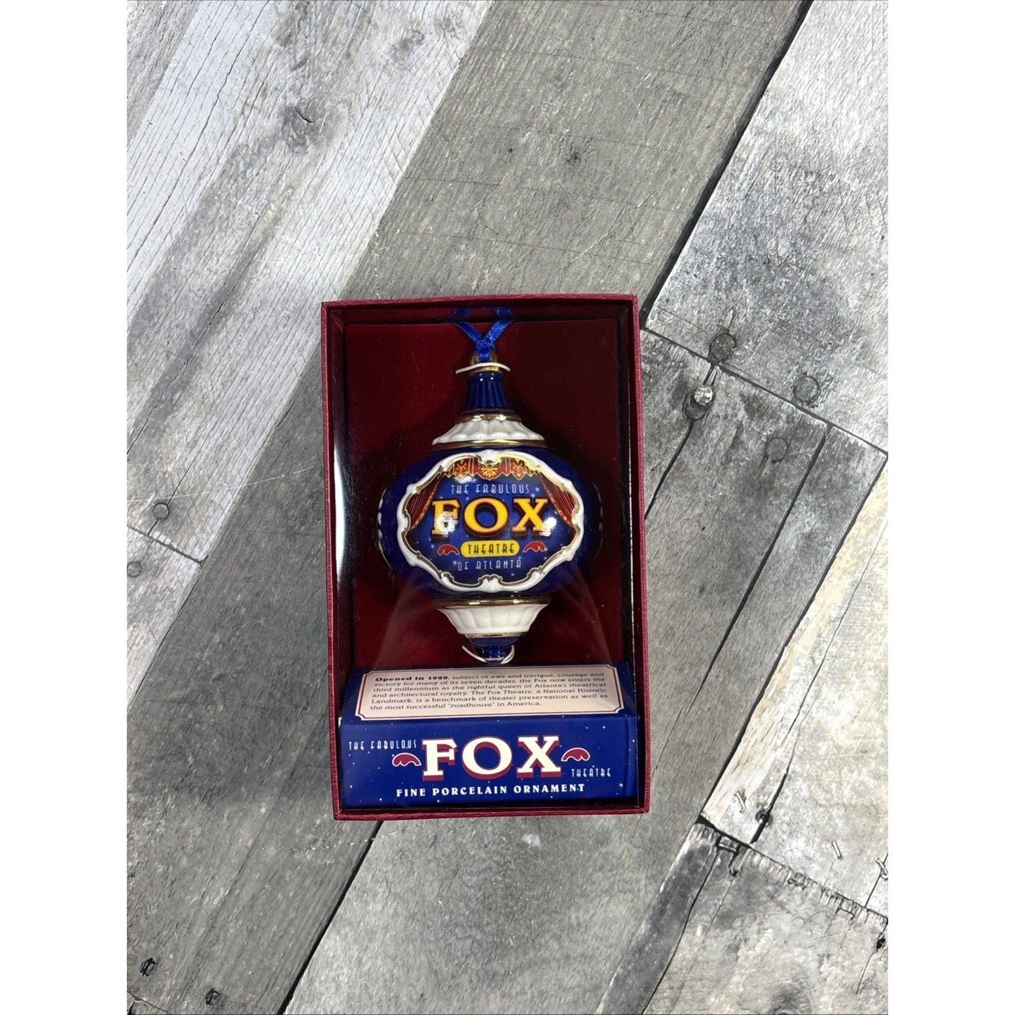 Fox Theater of Atlanta Porcelain Christmas Tree Ornament RARE