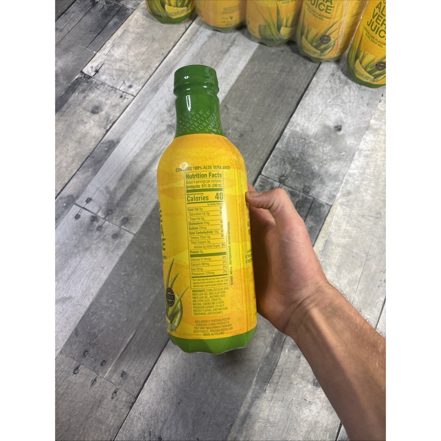 12 Forever Living Aloe Vera Juice 1 Liter Each ENERGY WELLNESS /Halal / Organic