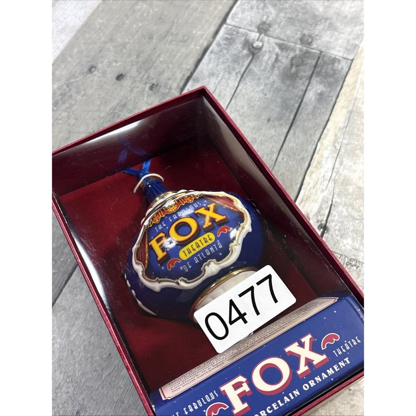 Fox Theater of Atlanta Porcelain Christmas Tree Ornament RARE