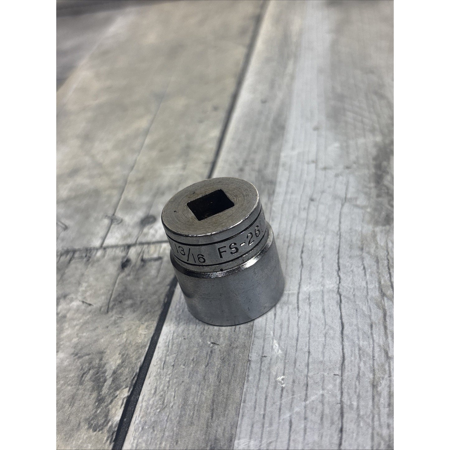 Snap On 3/8" Drive 13/16" 6PT SAE Chrome Socket FS261 - Vintage 1987
