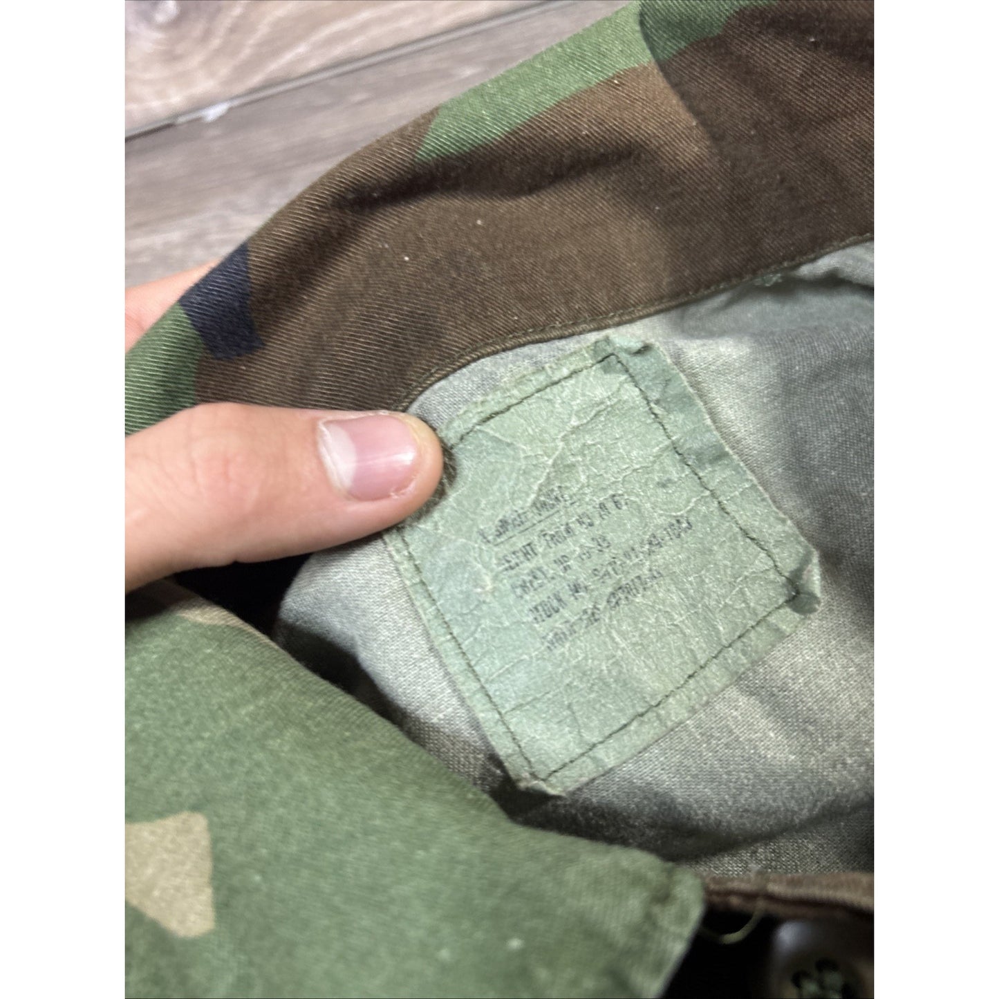 Vintage USMC Woodland BDU Field Coat Jacket X-Small Short