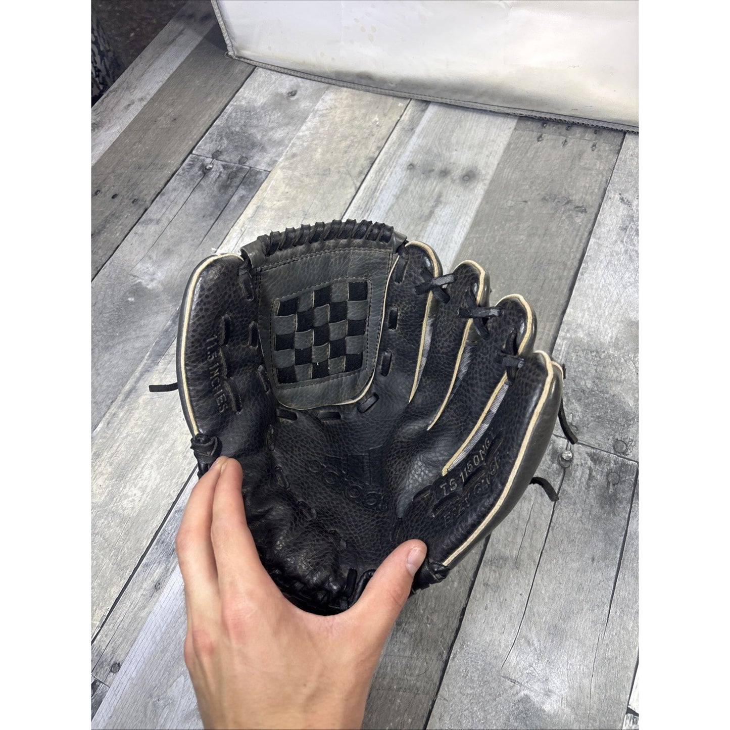Adidas Baseball Glove 11.5” Black Gray Camo RHT Easy Close TS 1150NGT
