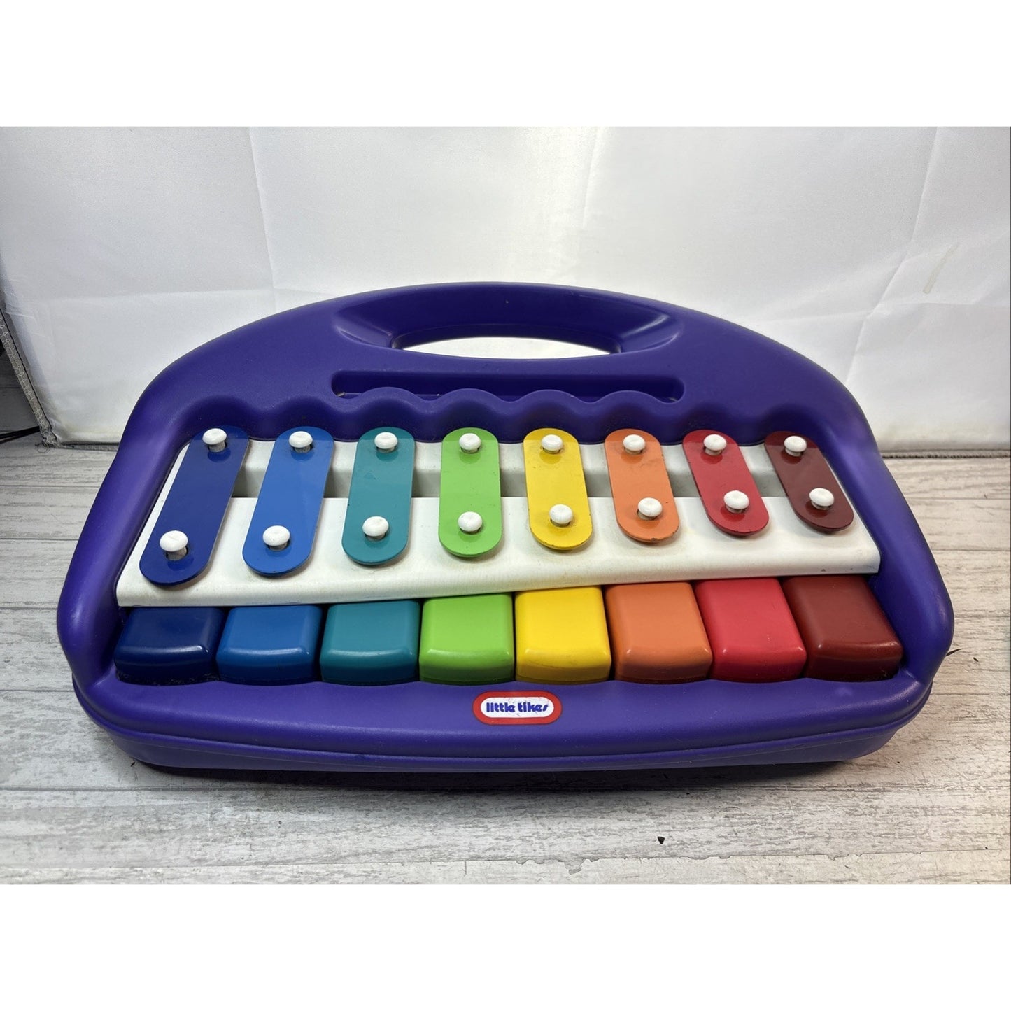 LITTLE TIKES Purple Musical Xylophone Piano Keyboard VERY CLEAN - Tested Works