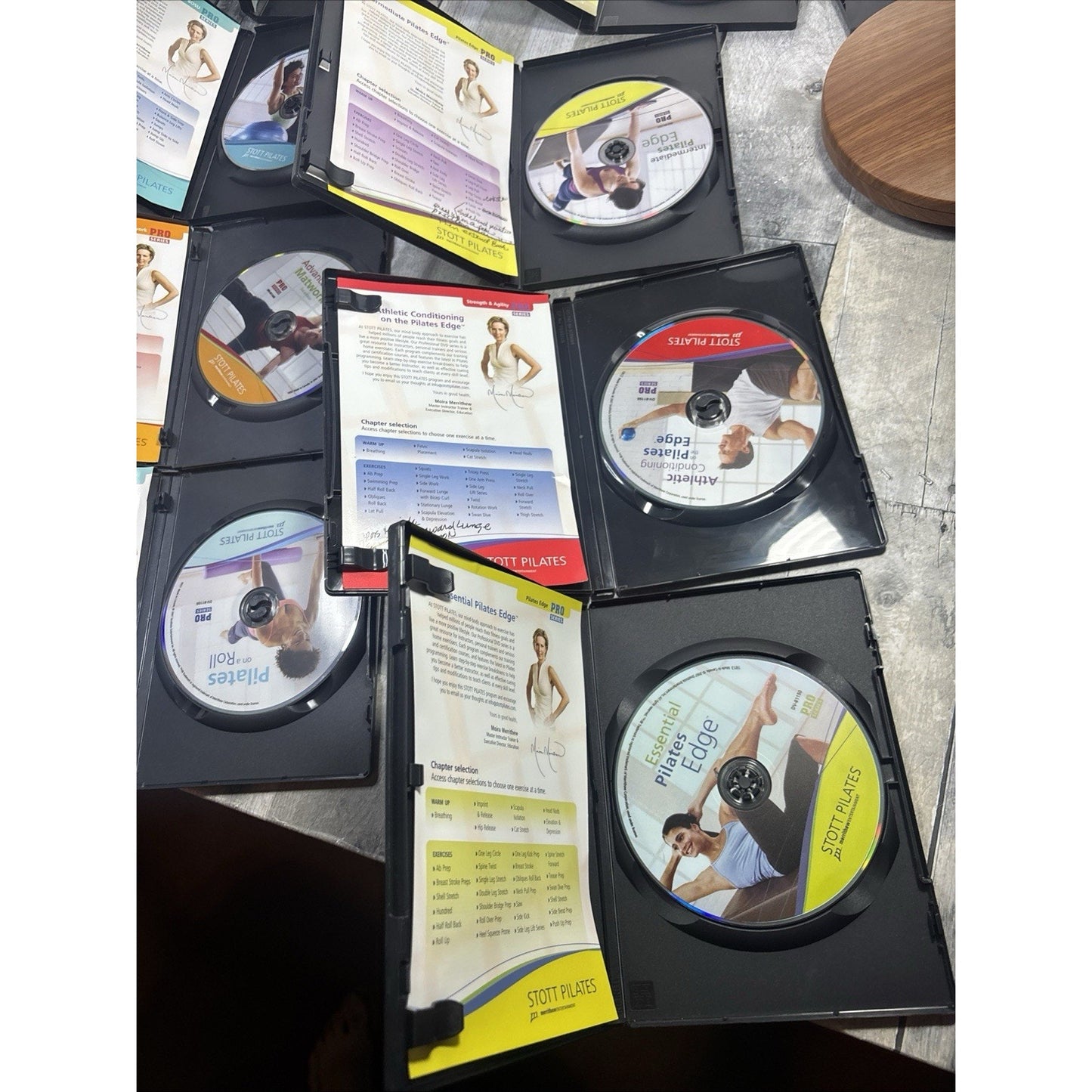 Lot of (9) Stott Pilates Pro Series Exercise/Workout DVDs - Moira Merrithew