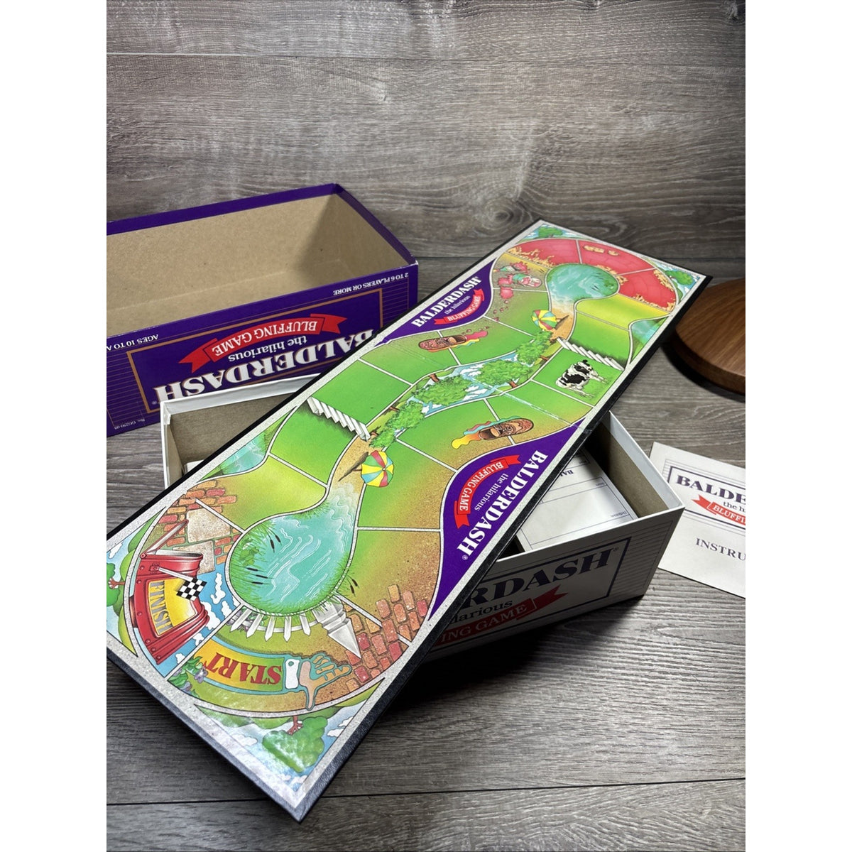 Gameworks Balderdash Vintage 1984 Complete Board Game Word Dice 2+ 10+
