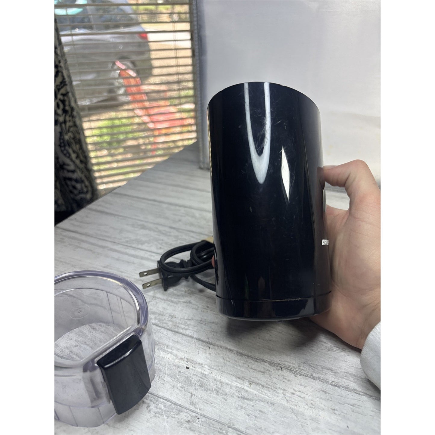Krups Fast Touch Electric Coffee and Spice Grinder Type F203 Black 3 oz Works