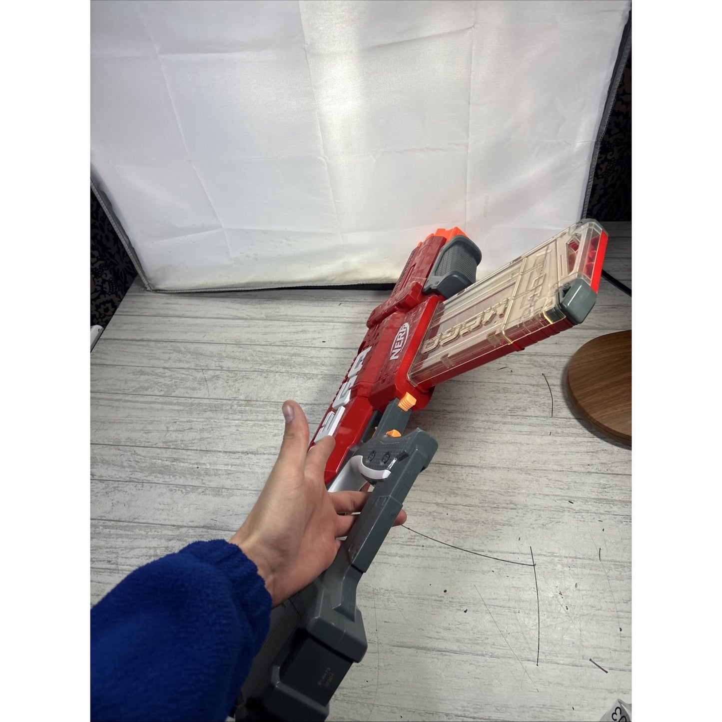NERF Mega Motostryke Motorized 10 Dart Blaster (E6473) - Red