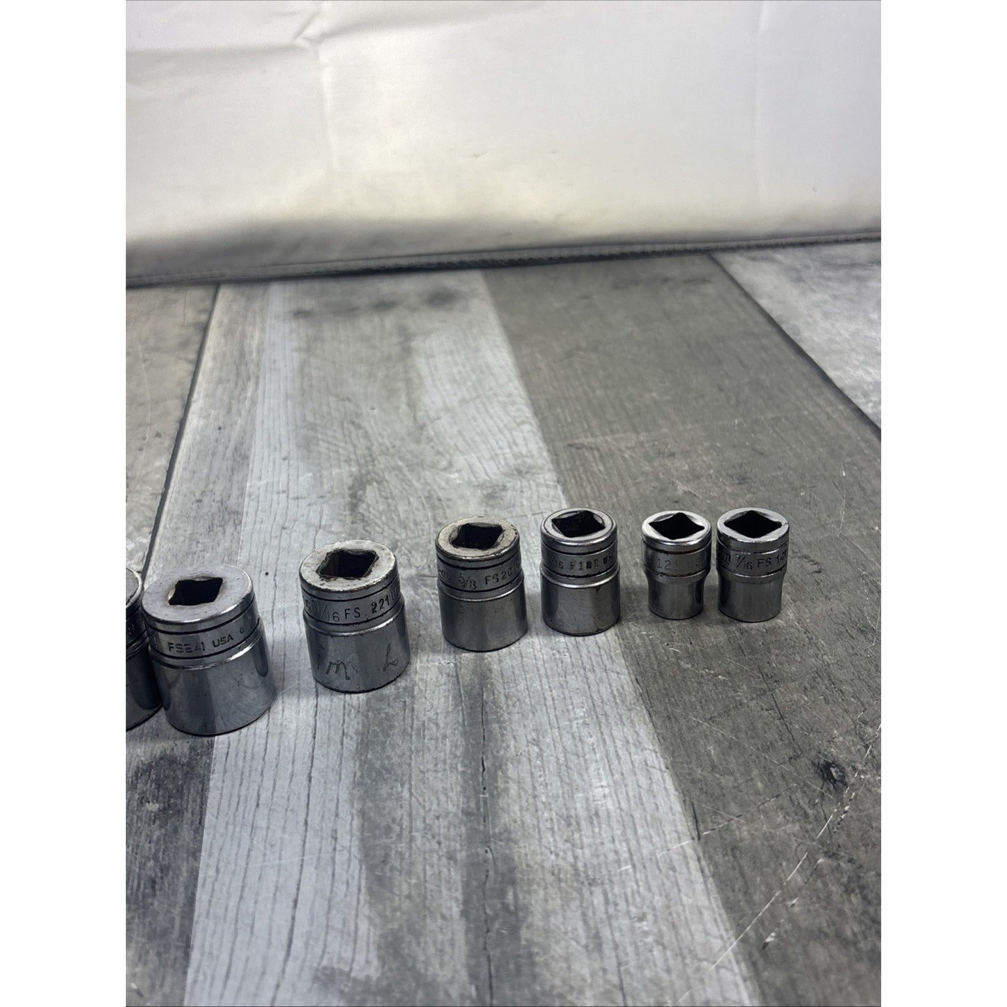 Snap on FS Series 6 Point Set Lot Of 7 - FS 121 141 201 221 241 281 F181