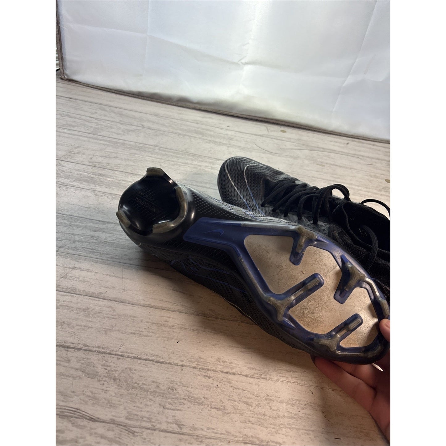 Nike Zoom Vapor 15 Pro FG Shadow Pack Black Royal DJ5603-040 Mens Size 11.5