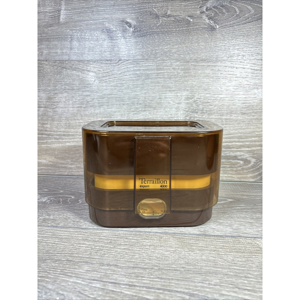 Terraillon Export 4000 Kitchen Scale Vintage Yellow Amber MCM Made in France
