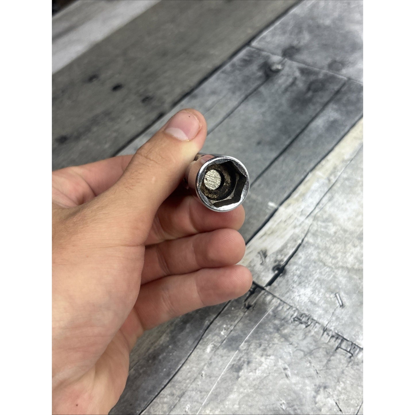 Snap On #FS18A - 9/16”, SAE, Swivel Socket, 3/8" Drive, 6 Point, Chrome-USA