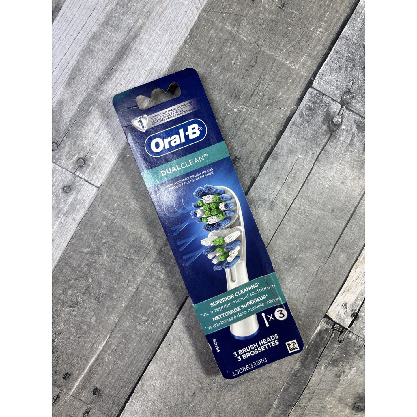 Oral-B Dual Clean Dual Action 3 Pack Replacement Electric Brush Head Refill