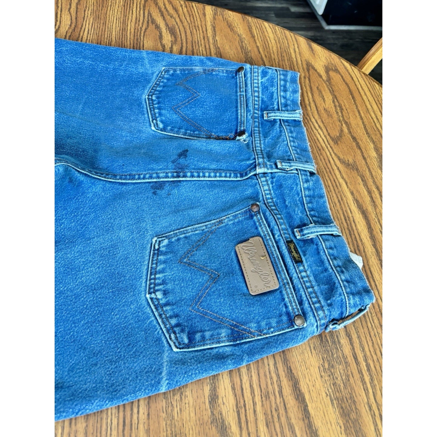 Vintage Wrangler Jeans 936DEN Cowboy Cut Tapered - Made in USA 35x36 Western