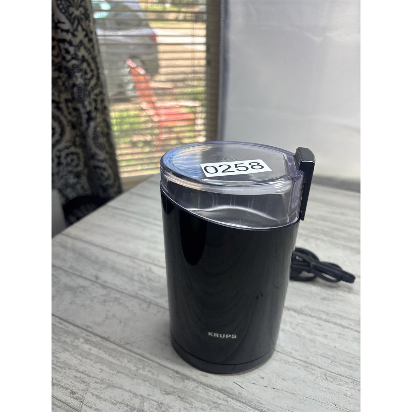 Krups Fast Touch Electric Coffee and Spice Grinder Type F203 Black 3 oz Works