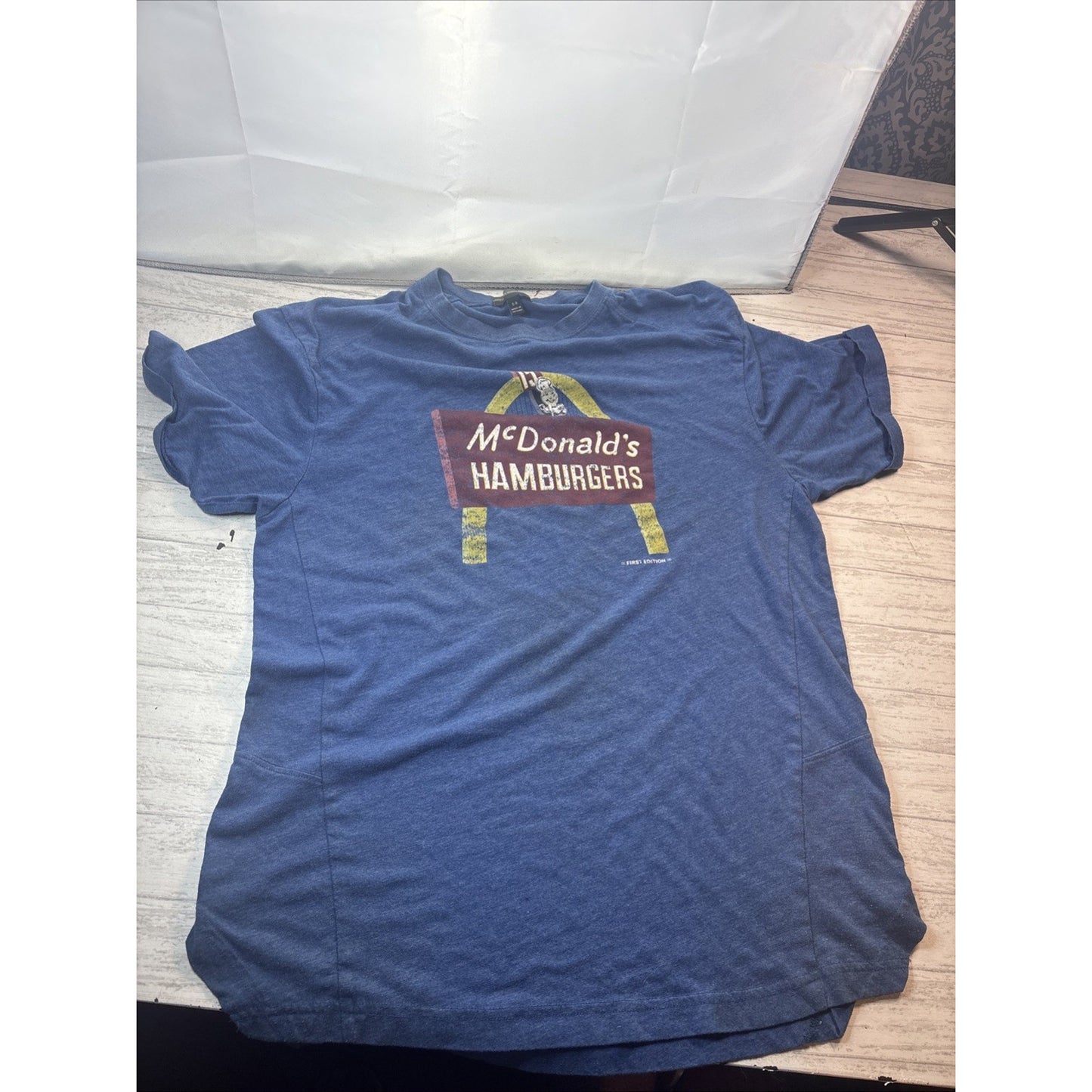 Vtg McDonalds Apparel Collection Retro Employee Uniform T-shirt First Edition M