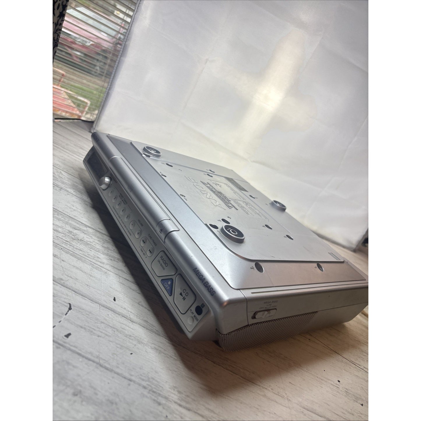 SONY ICF-CDK50 Under Cabinet AM/FM Radio CD Player *Tested Working* No Remote