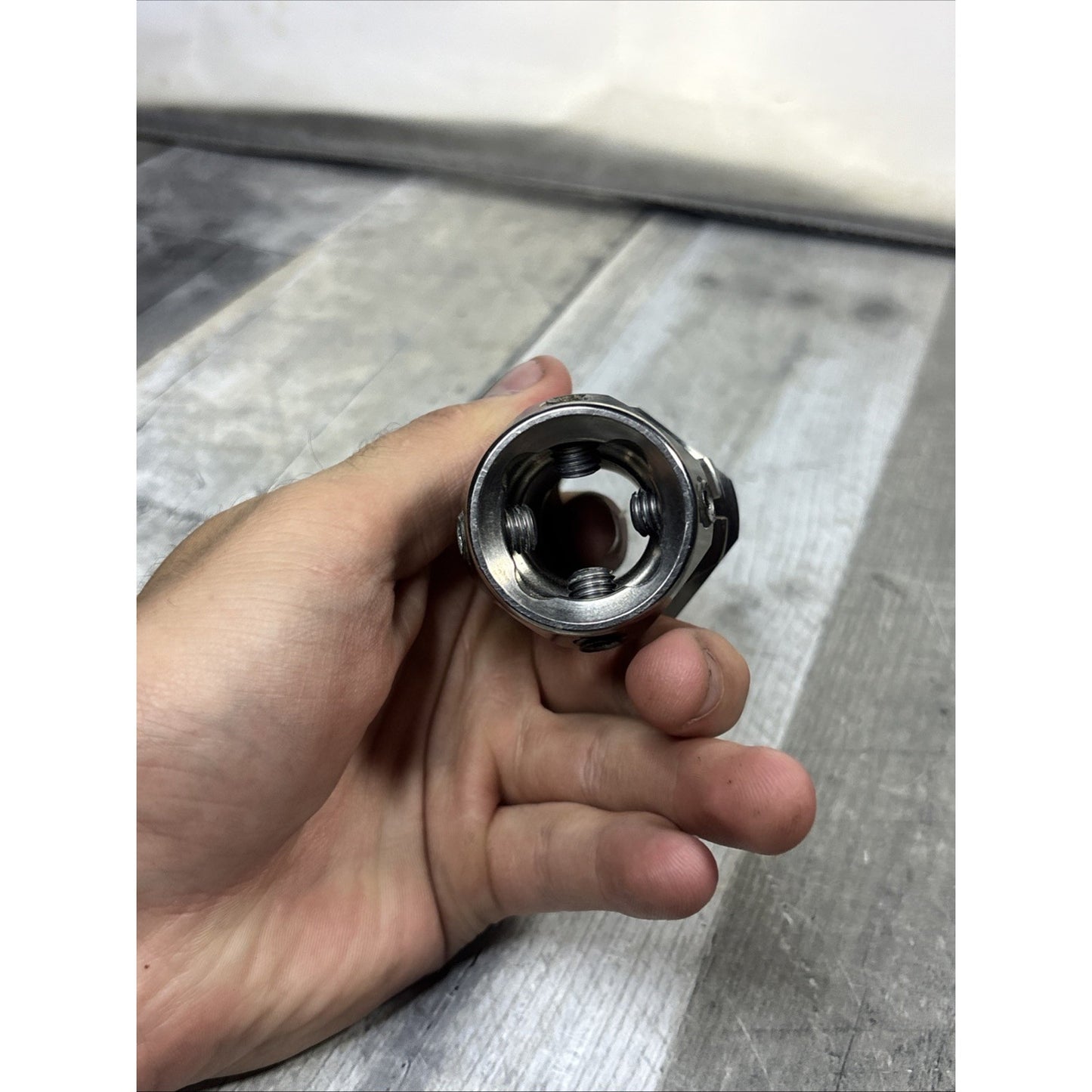 TiMed A-805 Titanium Sliding Tube Clamp Adapter with Pyramid Receiver Combo