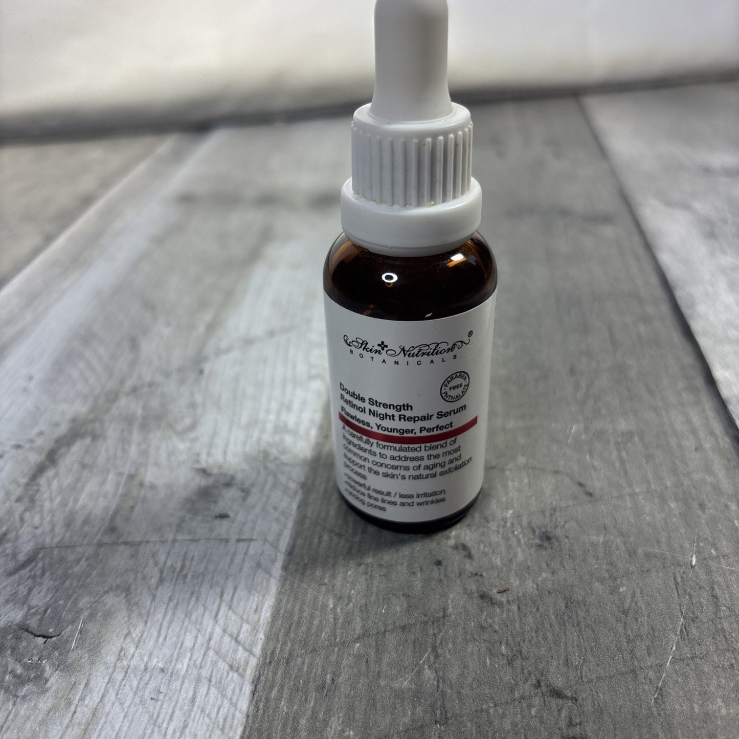 Skin Nutrition Botanicals Double Strength Retinol Night Repair Serum Dropper 1oz