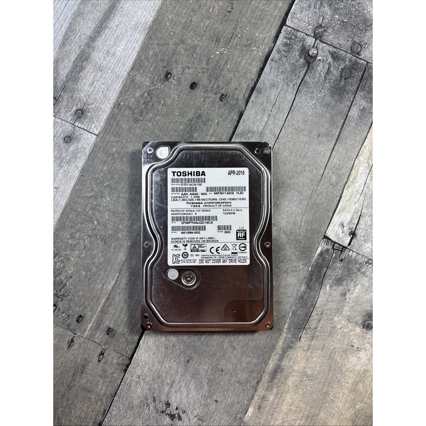 Toshiba 1TB Internal 7200RPM 3.5" (DT01ACA100) HDD