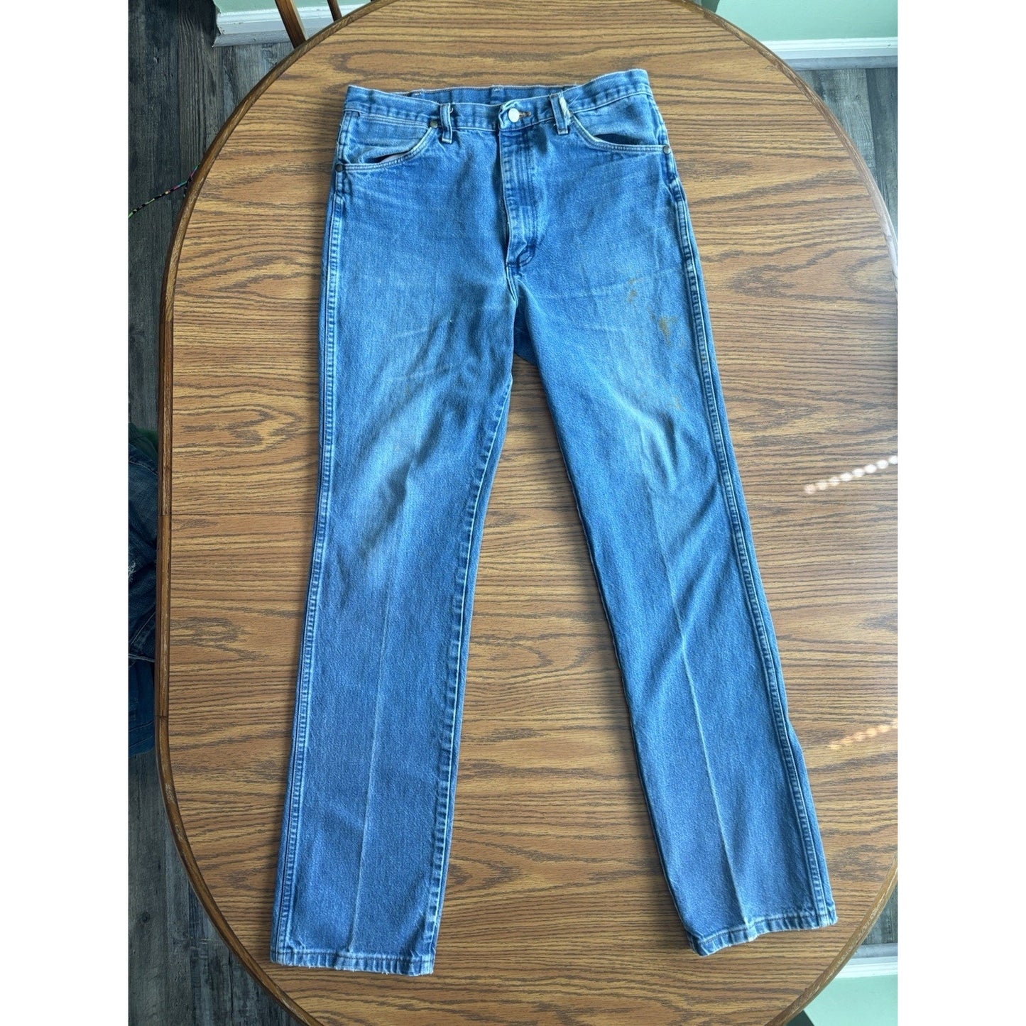 Wrangler Cowboy Cut Jeans Mens 35x36 Faded Blue - Vintage 90s 936DEN