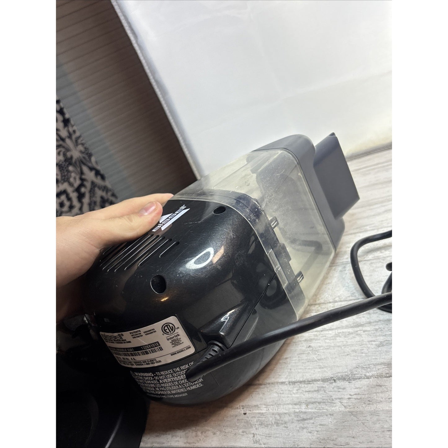 BISSELL 33A1 Pet Hair Eraser Handheld Corded Vacuum Cleaner Black Clean & Tested