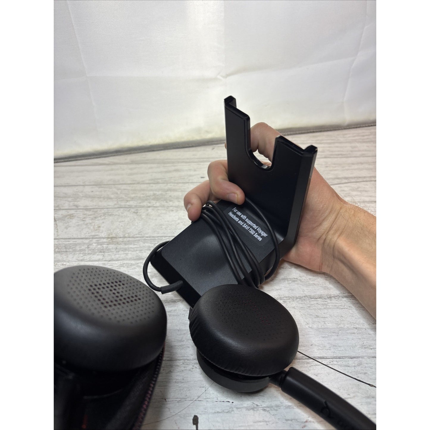 Poly Voyager 4320 Bluetooth Wireless Headset with USB-C Dock - Tested Clean