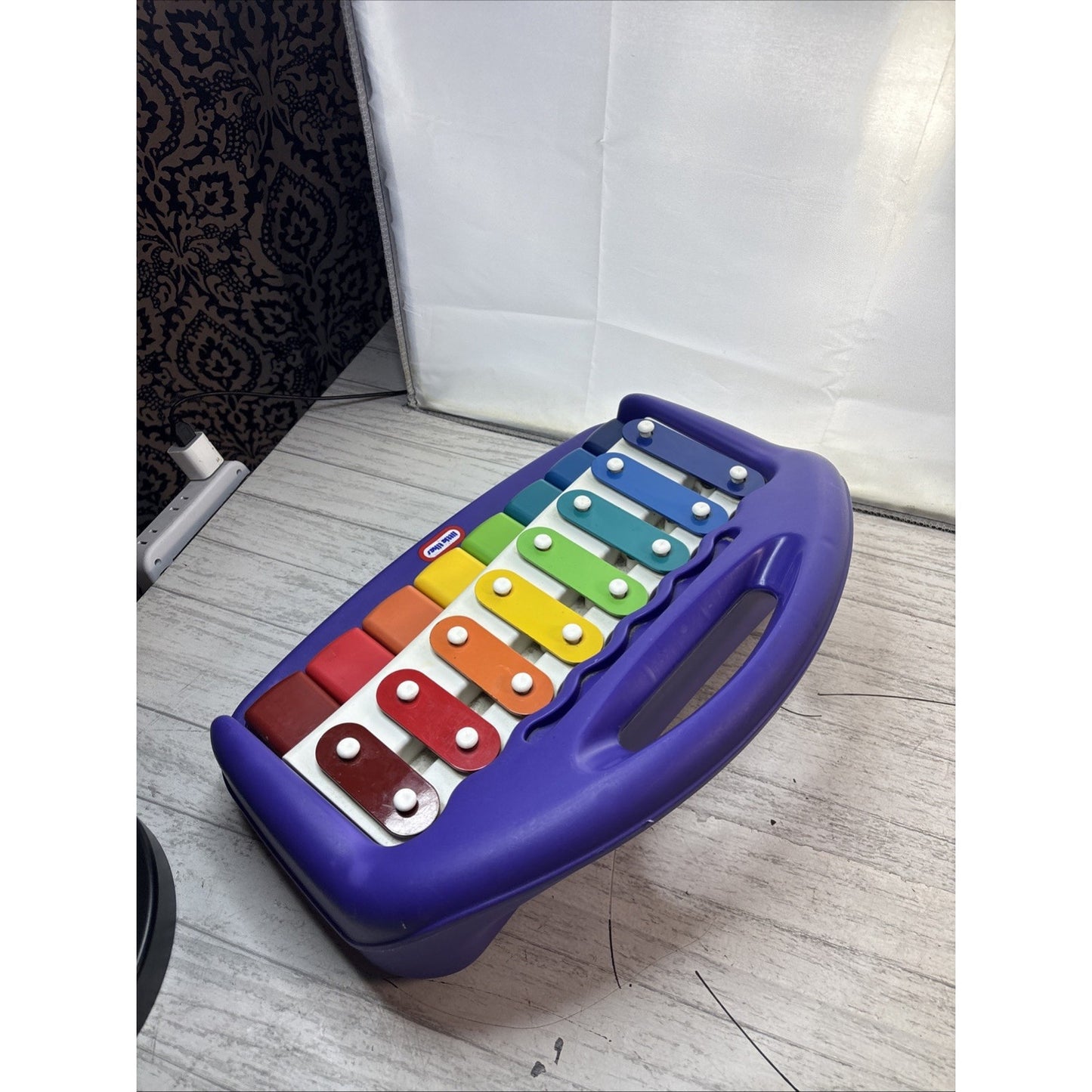 LITTLE TIKES Purple Musical Xylophone Piano Keyboard VERY CLEAN - Tested Works