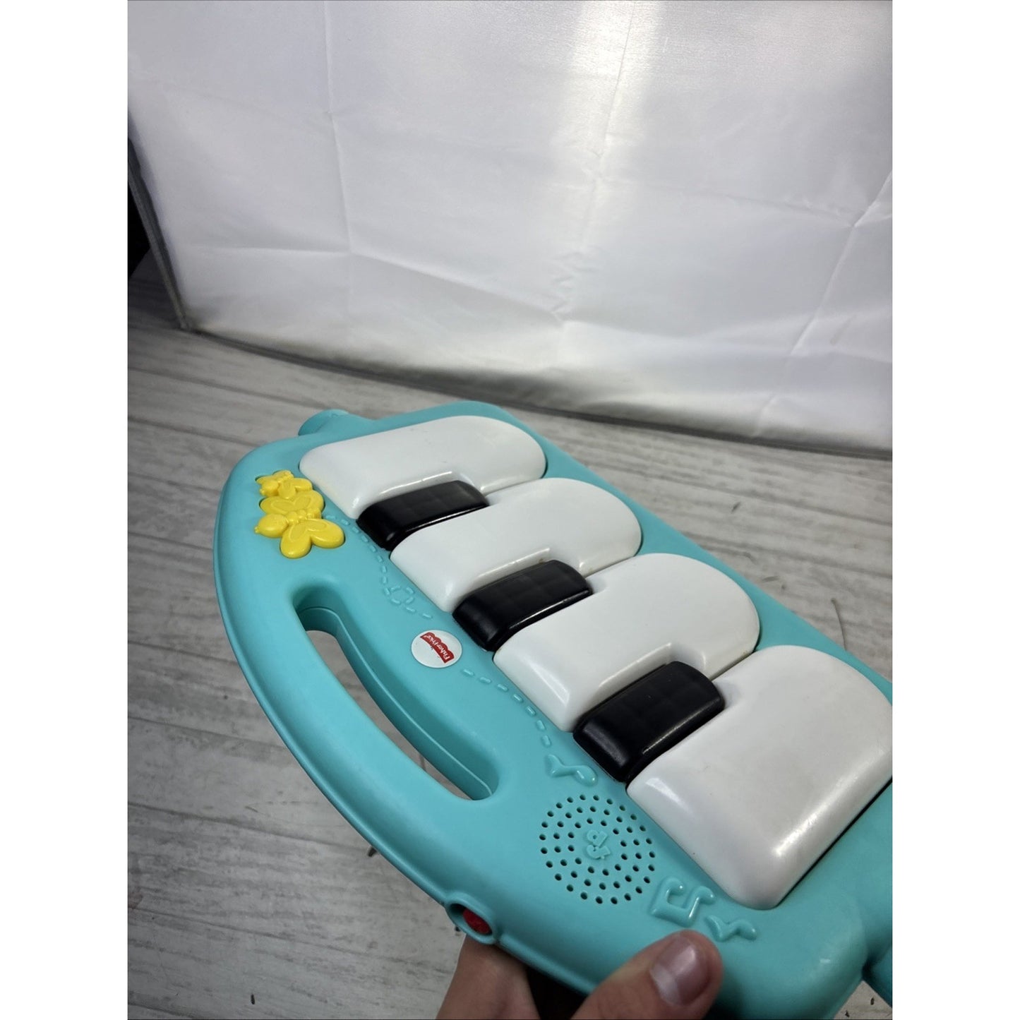 Fisher Price Kick N Play Toy Blue Piano Keyboard - Clean Tested Works!