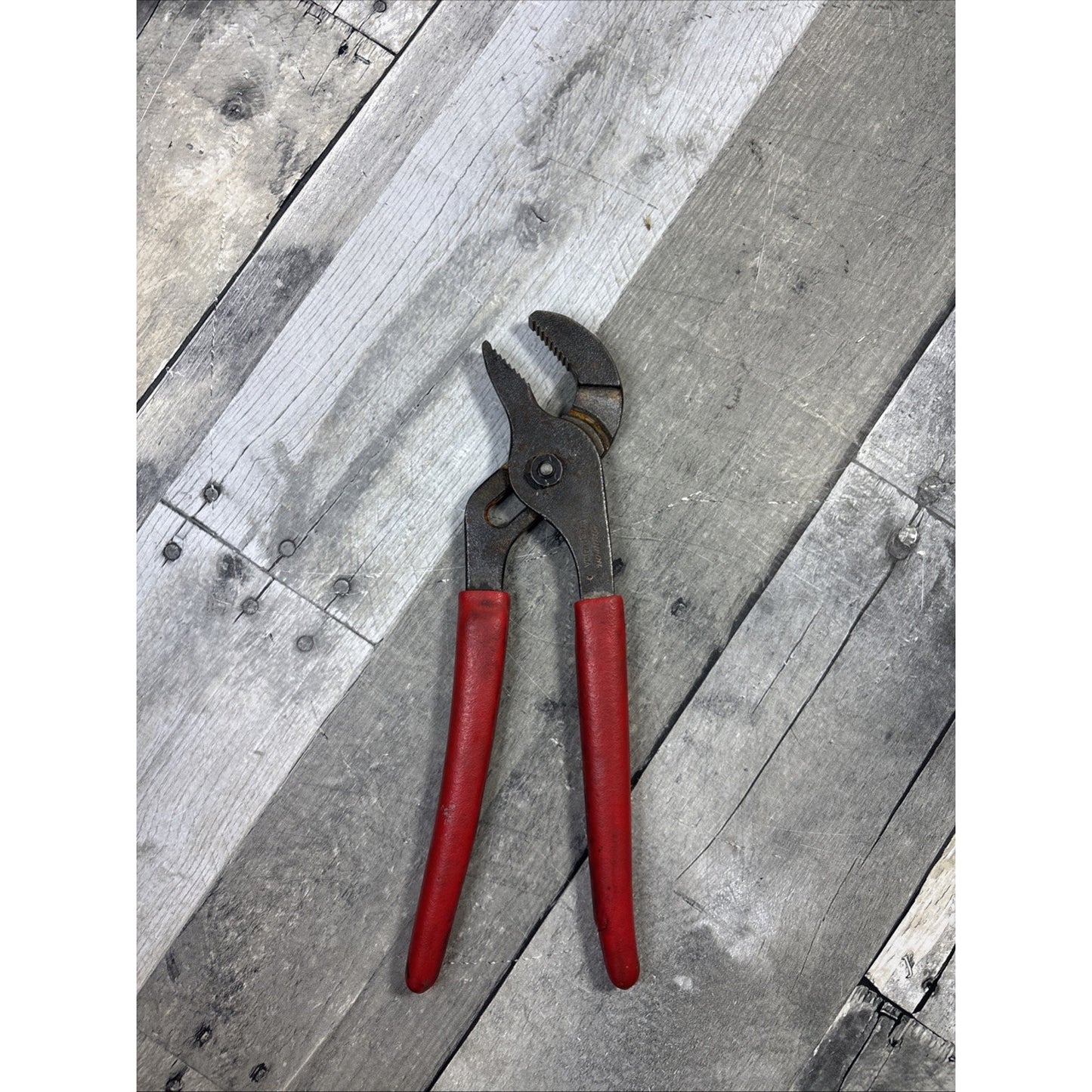 Snap-on | 91ACP | Adjustable Joint Interlocking Channel Pliers Red Handle USA