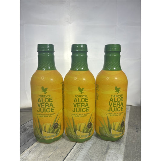3 Bottles of Forever Aloe Vera Juice 33.8 fl.oz Original Rare