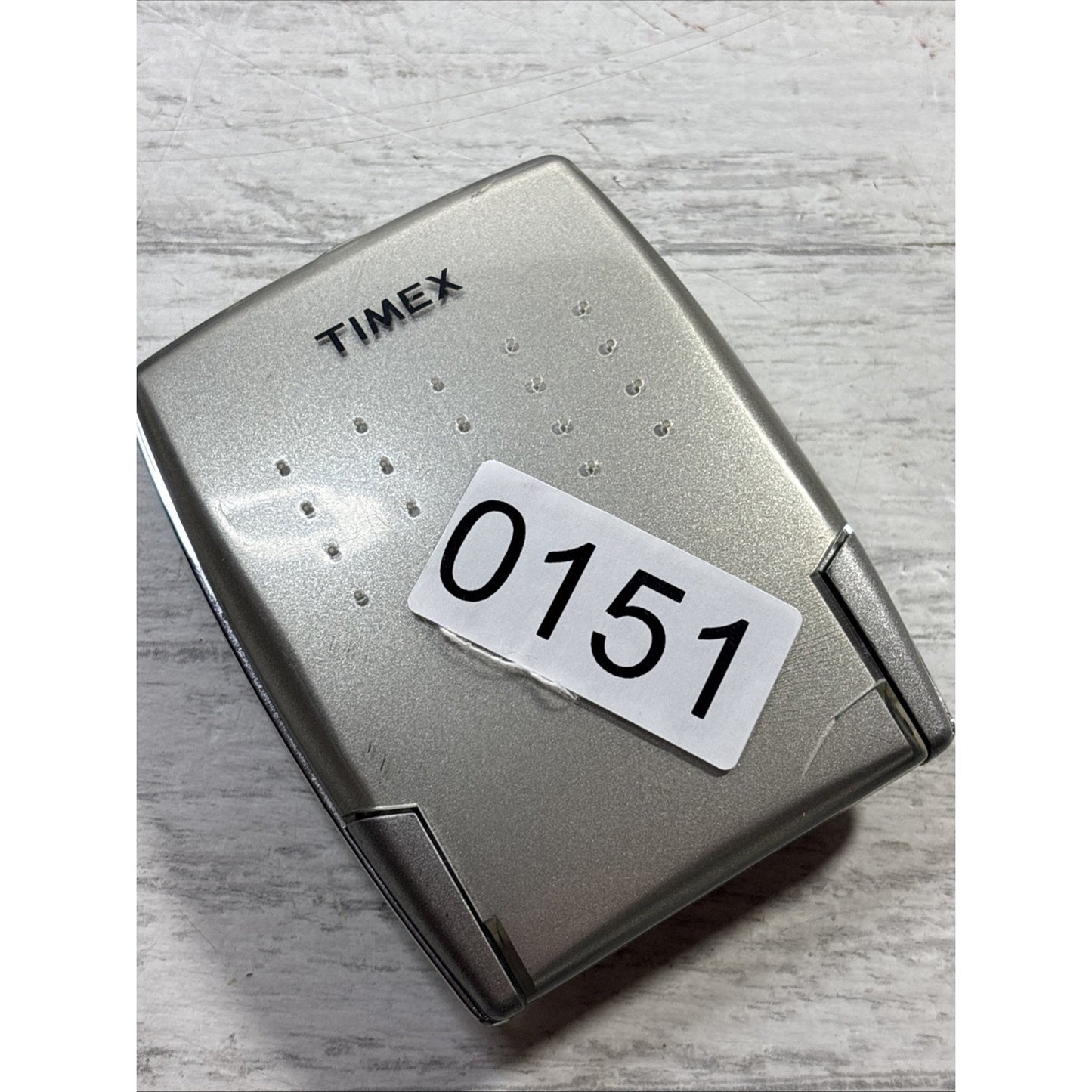 Timex INDIGLO Night-Light Alarm Clock 3521T - Tested Works (Small Crack) Vtg Y2K
