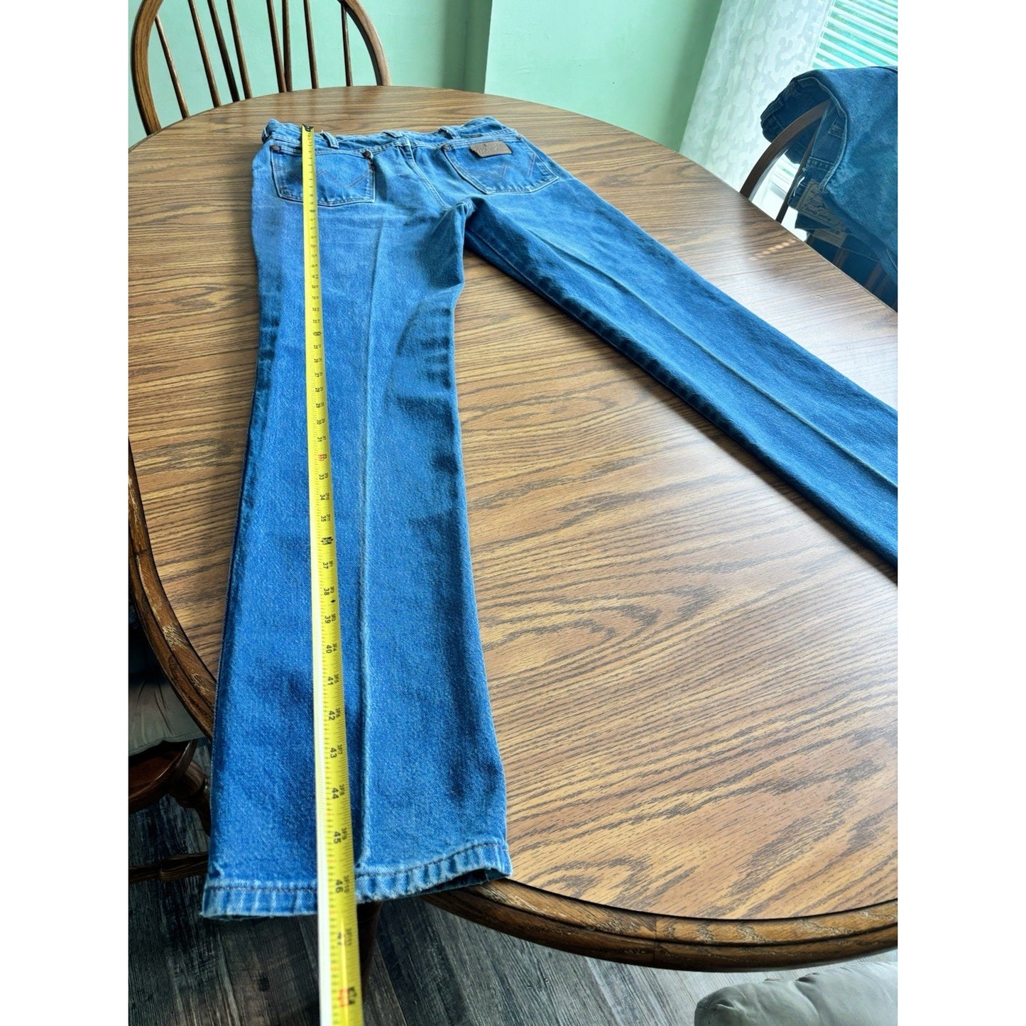 Vintage Wrangler Jeans 936DEN Cowboy Cut Tapered - Made in USA 35x36 Western