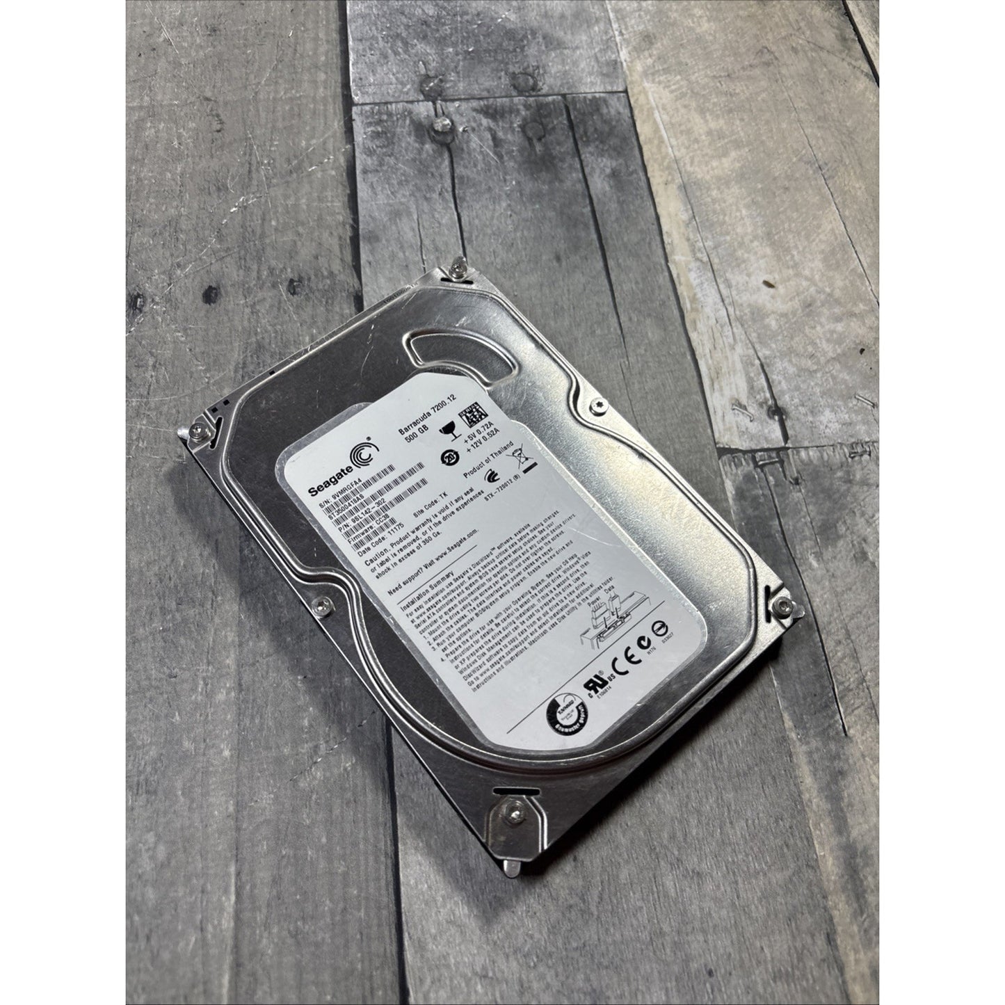 Seagate Barracuda 7200.12 ST3500418AS 500GB 3.5" SATA 7200RPM 16MB HDD Working
