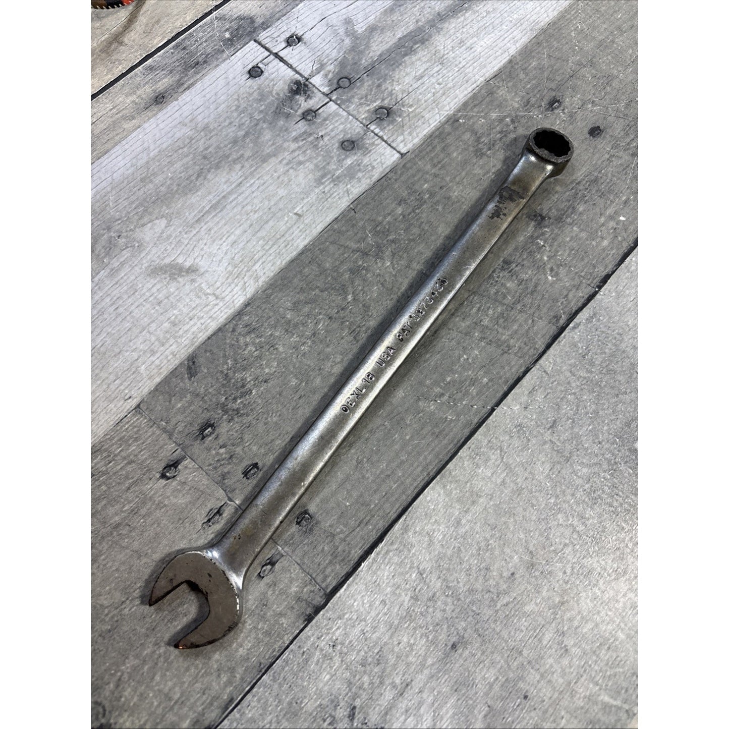 Snap on 9/16" SAE Extra Long 12 Point Combination Wrench OEXL18 USA