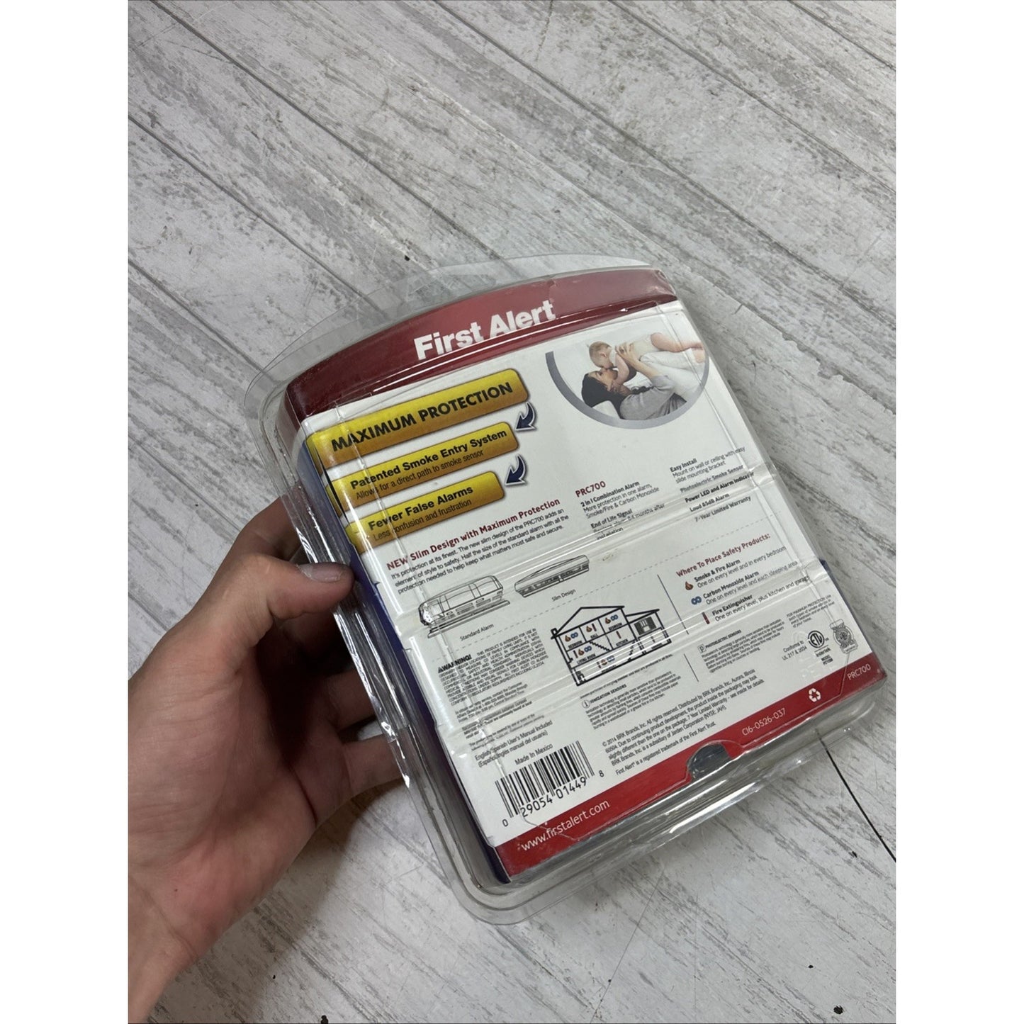 First Alert Combination Smoke & Carbon Monoxide Photoelectric Alarm (PRC700) NEW