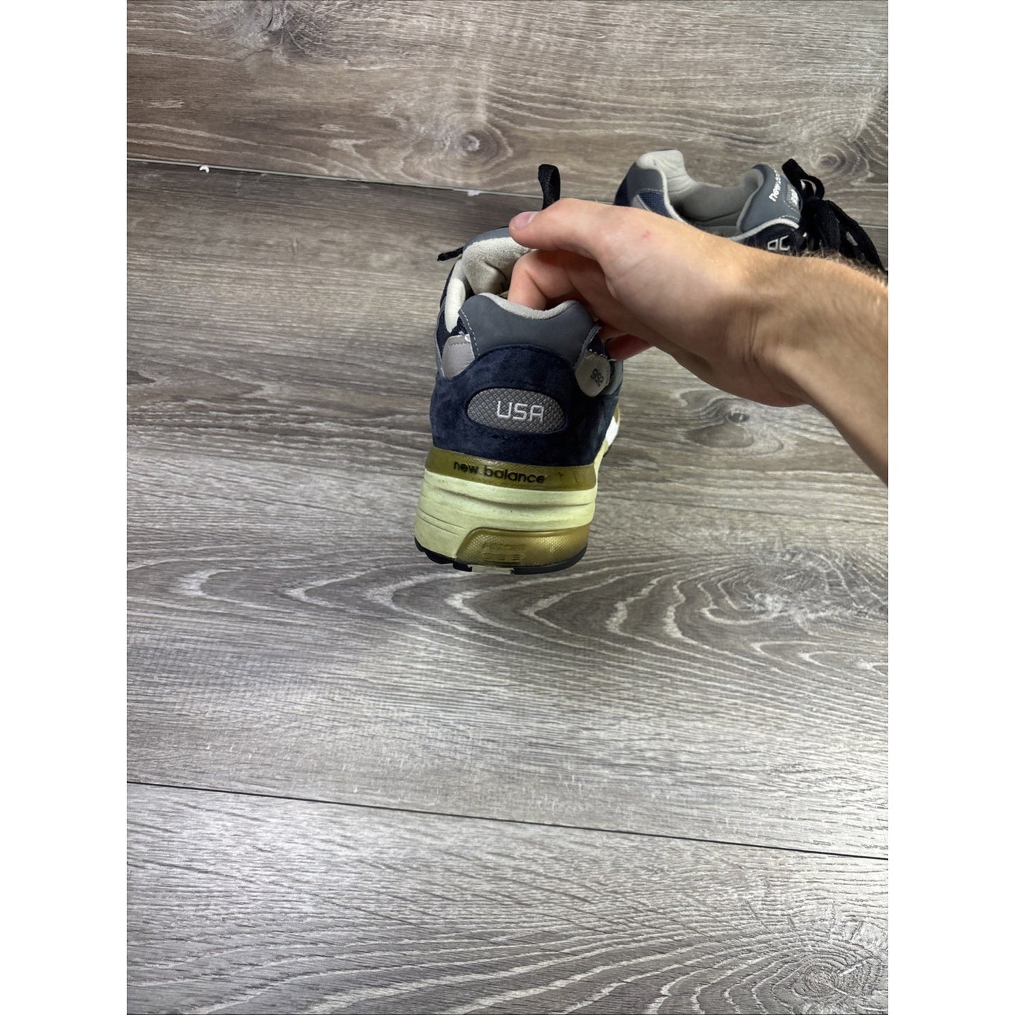 New Balance 992 Made in USA Navy Grey Size 12
