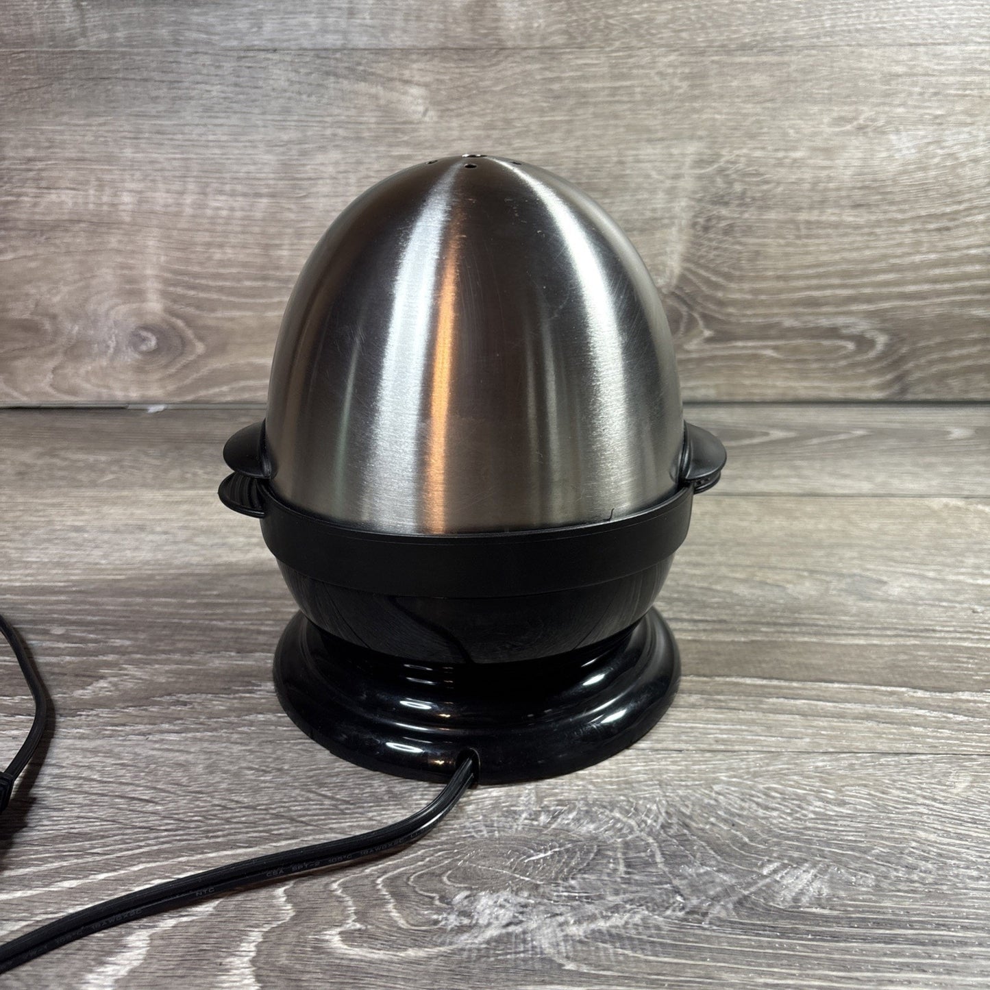 Cuisinart Egg Cooker Stainless Series Model CEC-7 Black Tested/Works