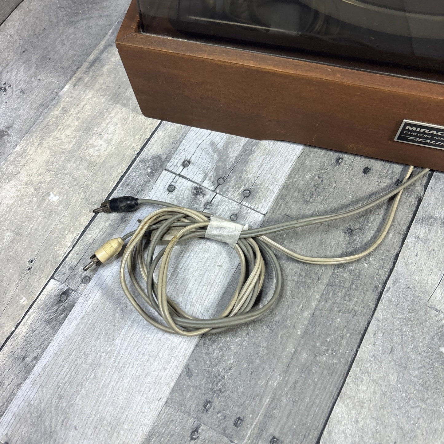 Elac Miracord 45 Turntable Realistic Wood Base Original