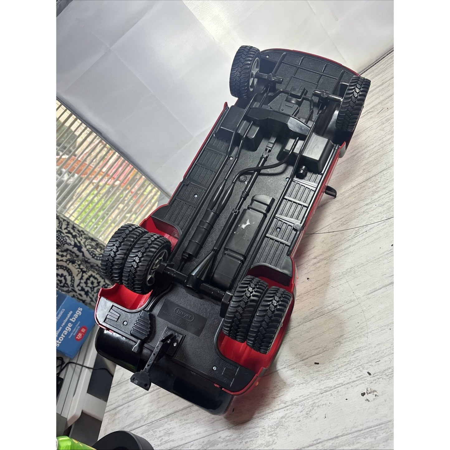 2002 Breyer RED Dually Pickup Truck Giddy Up 22” Long Horse Trailer Toy