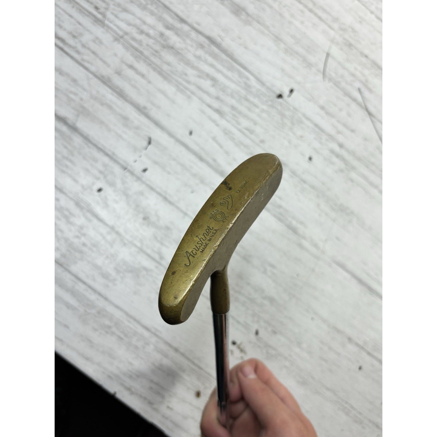 Titleist Acushnet Bullseye Standard Putter 35" Brass Blade | Original Grip