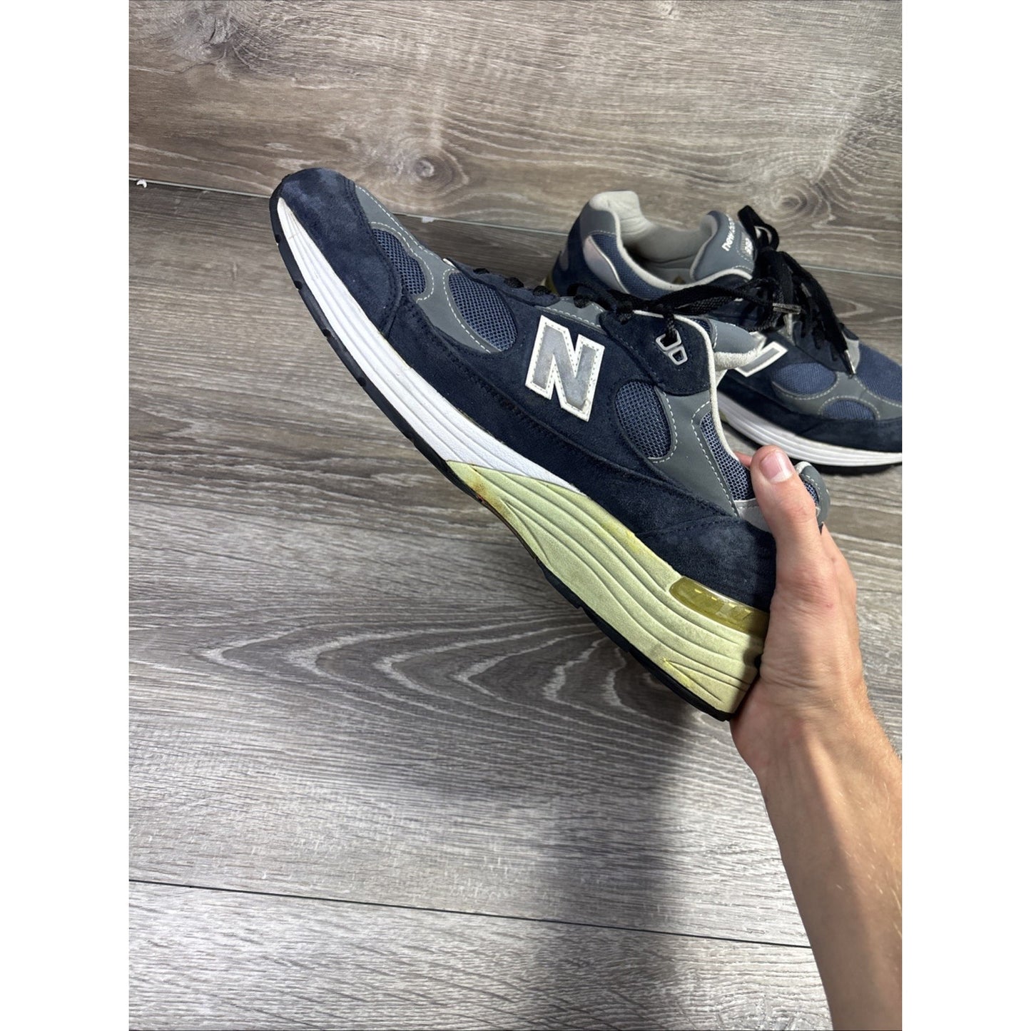 New Balance 992 Made in USA Navy Grey Size 12