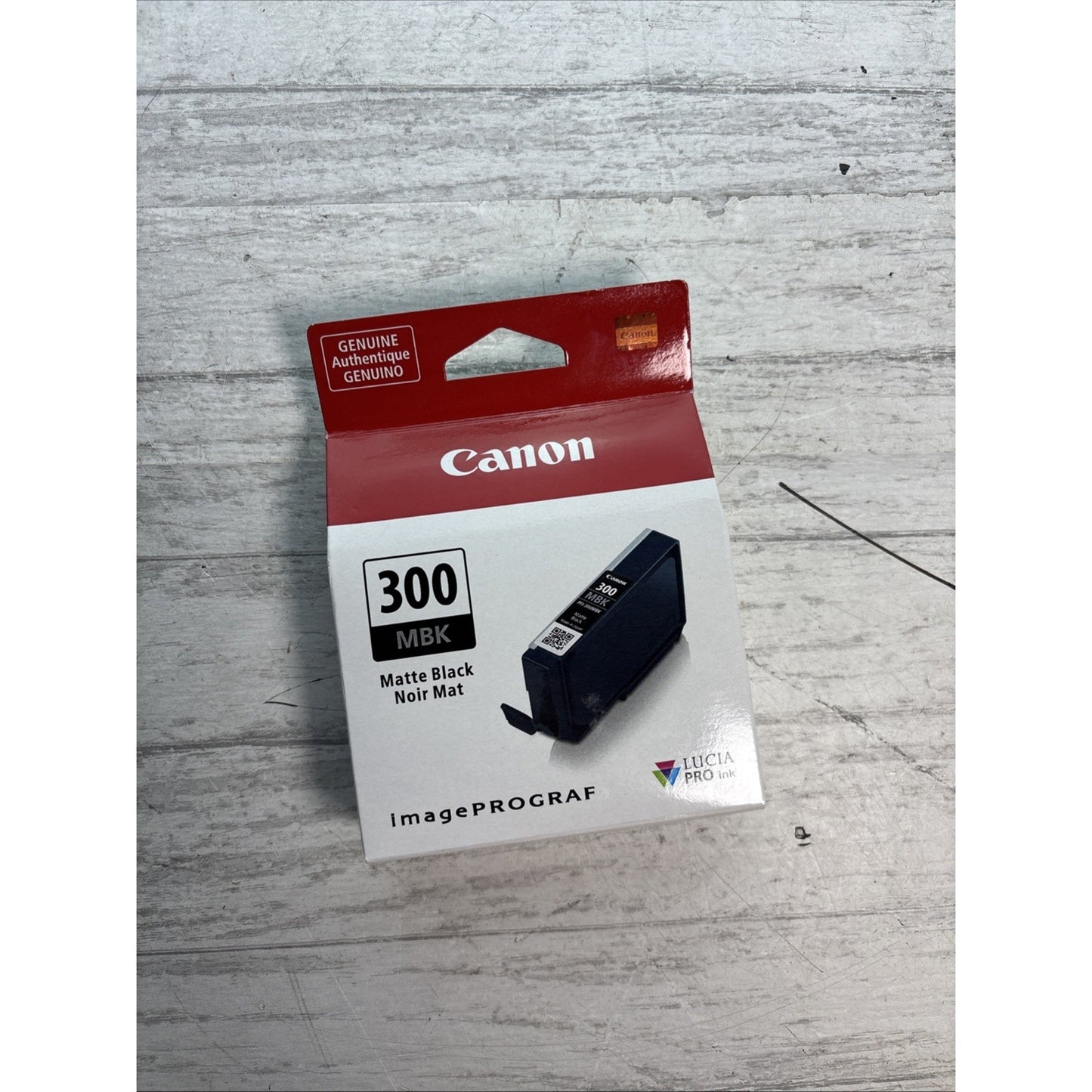 CANON 300 Matte MBK Black Ink Cartridge PFI-300MBK 4192C002 Sealed